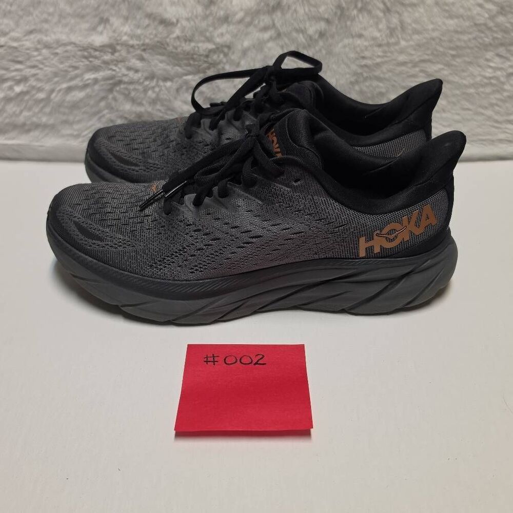 HOKA Clifton 8 running shoes Anthracite/Copper W9.5B #002